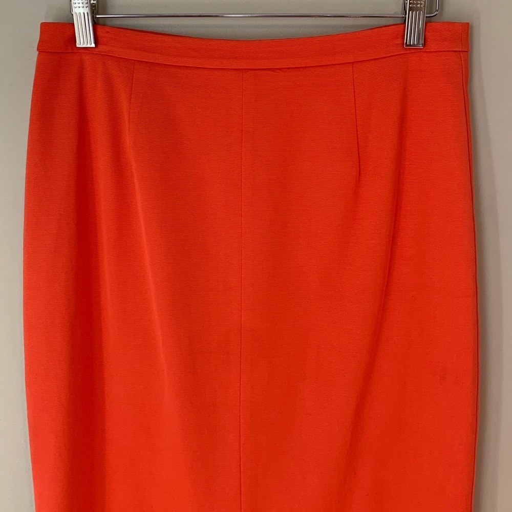 Marciano size 10 orange pencil skirt - Picture 4 of 12
